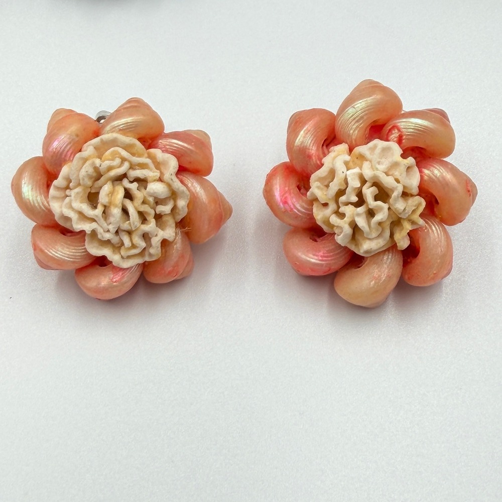 Vtg Japan Hong Kong Beaded Cluster Earrings‎ Lot 10 pairs Costume Jewelry Clip - Picture 4 of 16